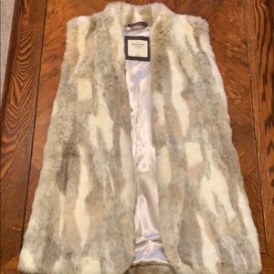 Faux fur vest